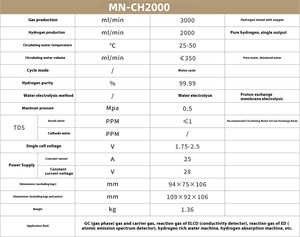 2025 Moneng haute technologie PEM eau hydrogène inhalateur électrolyseur 2000ML/Mim nouveau générateur de dispositif d'inhalation d'hydrogène au détail - Product Image 6