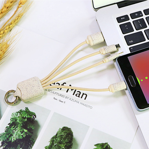 สายชาร์จ USB แบบ3 in 1เป็นมิตรต่อสิ่งแวดล้อมพร้อมโลโก้ที่กำหนดเอง - Product Image 3