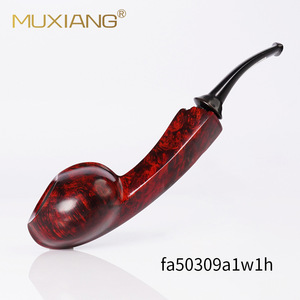 Muxiang Briar Wood Pipe Bent Type Tobacco Pipe Fa50309a1w1h - Product Image 1