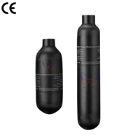 Bouteille de gaz vide en fibre de carbone ZX 2L 3L 6.8L 9L 300bar CE EN12245 pour plongée sous-marine SCBA PCP, réservoir industriel, vente en gros, OEM, personnalisable