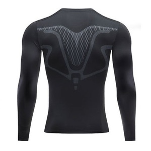 Chemise compressée <span class=keywords><strong>T</strong></span>-<span class=keywords><strong>shirt</strong></span> à manches longues pour <span class=keywords><strong>homme</strong></span> Couche de base Fitness Workout Vêtements de sport à séchage rapide - Product Image 2