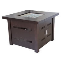 Table de foyer à gaz avec Surface en acier, brûleur d'extérieur à Propane