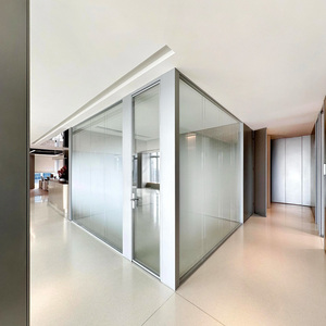 Sistema <span class=keywords><strong>de</strong></span> Paredes Divisorias Modulares Profesionales para <span class=keywords><strong>Oficina</strong></span>, Biombo <span class=keywords><strong>de</strong></span> Vidrio Interior para Espacios <span class=keywords><strong>de</strong></span> Trabajo Compartidos, División <span class=keywords><strong>de</strong></span> Interiores - Product Image 4