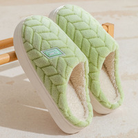 Chaussons doux et moelleux en mousse à mémoire de forme, à bout fermé, antidérapants, pour femme, été comme hiver