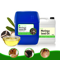 Huile de graines de Moringa pressée à froid, huile végétale naturelle, extraction sans chaleur ni solvants chimiques, couleur jaune pâle clair, parfum doux