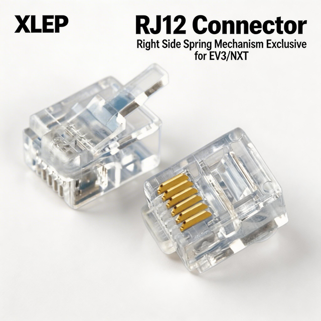 Gold Plated RJ11 Connector RJ12 6P4C 6P6C Modular Plug Right Side Spring Mechanism RJ12 Plug Network Connector