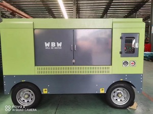 Máy nén khí trục vít DIESEL di động 350cfm 12bar theo dõi và máy nén di động bốn bánh - Product Image 5