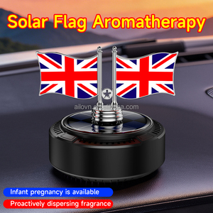 Ambientador Solar para Coche de Aleación, Lujo Moderno, Accesorio para Salpicadero, Perfume, Adorno de Bandera, Tendencia 2026 - Product Image 2