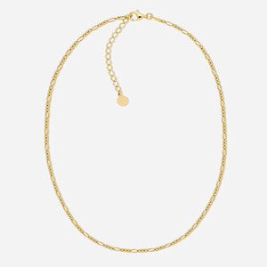 Collier chaîne Figaro, bracelet chaîne personnalisé, design gratuit, plaqué argent S925, collier 14k, collier personnalisé de luxe pour femmes - Product Image 6
