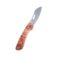 Couteau de poche tactique EDC pliable MecArmy EK3R en acier inoxydable, lame de précision mini, argent, acier Sandvik 12C27, antidérapant