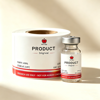 Autocollants personnalisés en PVC durables 3ml 5ml 10ml, imperméables, résistants à la chaleur, respirants, séchage rapide, forte adhérence, matériau vinyle, code-barres