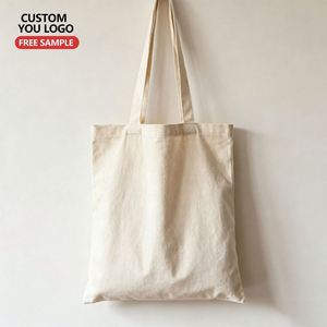 Wholesale Custom Letter Pattern Waterproof Durable Eco-friendly Cotton <b>Canvas</b> <b>Tote</b> Bag Zipper Closure Customizable Size - Product Image 1