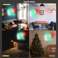 Décoration de salle de jeux et de chambre d'adolescent : Enseigne néon LED « King of the Monster », lumière néon alimentée par USB, lampe murale pour la décoration de salle de jeux
