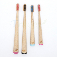 Kit dentaire d'hôtel en bambou au design personnalisé, brosse à dents écologique pour usage domestique