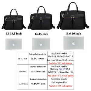 Прочные Офисные сумки для ноутбука из водоотталкивающей ткани с вашим логотипом, женская модная оптовая сумка для ноутбука, водонепроницаемая и защитная
