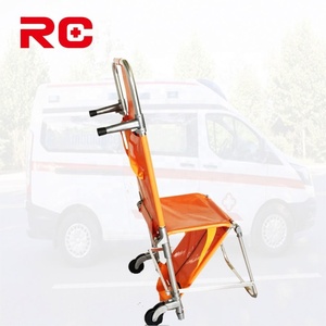 Chaise-étai pliante en alliage d'aluminium de qualité médicale, pour hôpital, <span class=keywords><strong>ambulance</strong></span> et équipe de sauvetage, vente en gros - Product Image 4