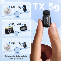 BOYA BOYA Mini Microphone sans fil Lavalier pour iPhone Android Smartphone DSLR caméras Youtube enregistrement Streaming