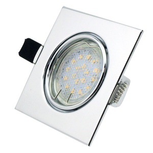 Vente en gros <span class=keywords><strong>GU10</strong></span> coupe de plafonnier réglable encastré <span class=keywords><strong>GU10</strong></span> <span class=keywords><strong>support</strong></span> de lampe projecteur ampoule LED boîtier de downlight chromé brossé - Product Image 4