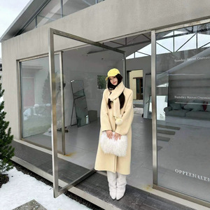 Manteau en laine TT, style élégant, pour femme, automne et hiver, épais, style coréen, série <span class=keywords><strong>hx</strong></span> - Product Image 2