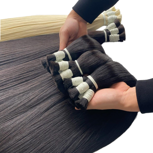 Extensiones de Cabello Humano Virgen Indio OME de 16 Pulgadas, Cabello Rizado para Trenzas, Doble Trama, Cabello Remy, Todos los Colores - Product Image 1
