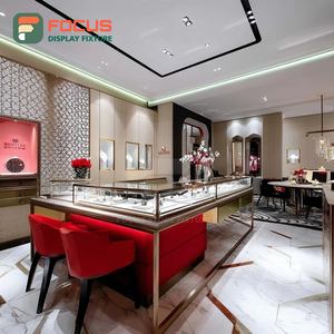 High Visibility Jewelry Display Showcase Laminated Finish Brand Store Jewelry Cabinet - Product Image 1