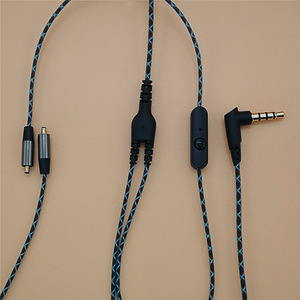 Audio <b>Cable</b> 3.5 Mm Male To Female With Inline Mic For Headphones Tpe Wire Nickel Plating Detachable Design - Product Image 2