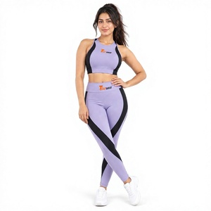 Conjunto Deportivo de Dos Piezas para Yoga, Bra Deportivo y Leggings de Cintura Alta, Ropa Deportiva para Gimnasio, Fabricante de Marca Privada OEM Personalizada - Product Image 1