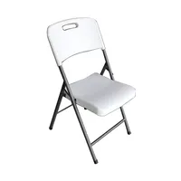 Ktk cadeira dobrável de plástico para eventos, cadeira dobrável leve com design personalizado, moderna, para jardim, ar livre, branco