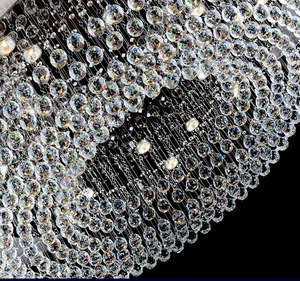 New Design Customized Crystal Ceiling <b>Light</b> Luxury Round Big K9 Crystal Ceiling Lamp for Hotel Lobby - Product Image 4