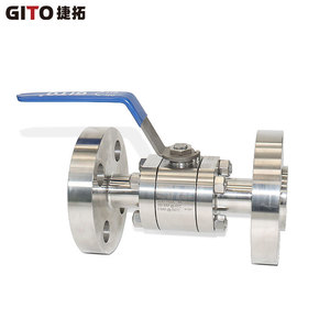 Válvula de Bola Manual con Brida GITO DN25 1500LB, Válvula de Control de Tres Piezas de Alta Presión de Paso Recto para Agua - Product Image 4