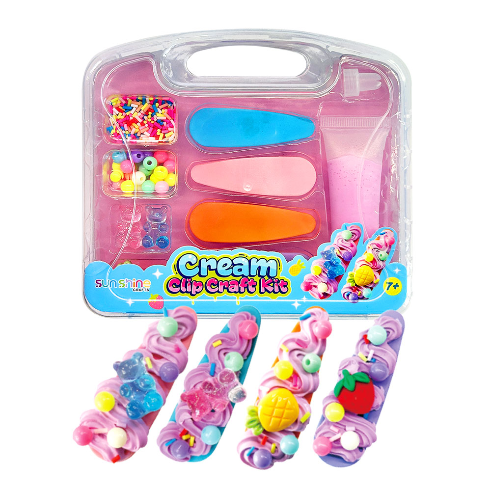 Kit de manualidades con clip color crema