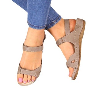 Sandalias de Plataforma Baja para Mujer, Elegantes y Casuales de Verano, con Tiras en el Tobillo, Cómodas para la Playa - Product Image 3