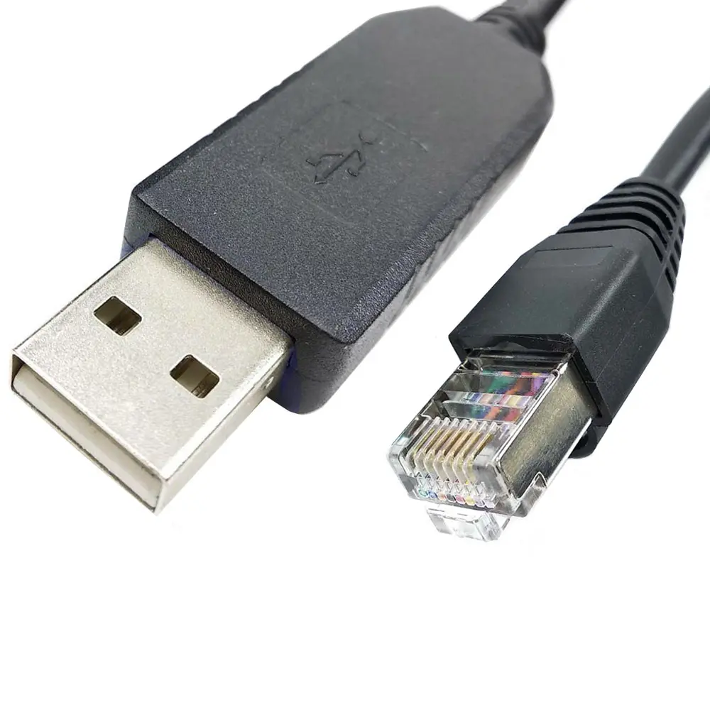 Kabel Komunikasi Seri FTDI FT232RL USB RS485 ke RJ45 8P8C untuk menghubungkan dan mengonfigurasi Deye/SunSynk/sol-ark inverter