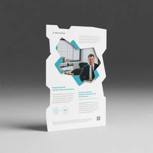 ที่แขวนติดประตูรูปพิเศษพิมพ์ลายศิลปะกระดาษออฟเซ็ตที่แขวนหนังสือที่แขวนแผ่นพับโฆษณาแบบพับได้ - Product Image 6