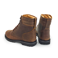 HPS013 Botas De Proteccion Touring Moto Vintage Motorcycle Shoes Rider Bottes pour hommes