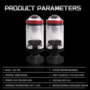 Sanvi Bright H4L PRO Wholesale Mini H4 Bi Led <b>Projector</b> Lens Headlights Auto <b>Lights</b> Bulbs for Cars Plug and Play - Product Image 6