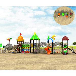 Grande <span class=keywords><strong>Parco</strong></span> Giochi all'Aperto <span class=keywords><strong>con</strong></span> Scivolo in Acciaio, <span class=keywords><strong>Giostre</strong></span> per Bambini per Giardini, Scuole e Spazi Pubblici - Product Image 1