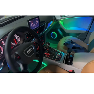 Éclairage d'ambiance intérieur de voiture à LED Symphony 256 couleurs pour Audi A6 RS 6, accessoires de bande lumineuse d'ambiance - Product Image 2