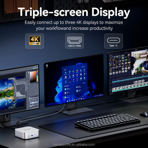 SOAYAN 2026 <span class=keywords><strong>AMD</strong></span> <span class=keywords><strong>Ryzen</strong></span> 7 8745HS DDR5 Máx. 2TB Win11-Pro/Linux Wifi6 BT5.2 Tipo-C Triple Pantalla 4K HDMI 2.1 Tipo-C USB3.2 Mini PC - Product Image 2
