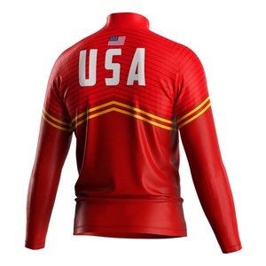 Sudadera de cuello alto con cremallera de un cuarto, cuello redondo, para calentamiento de lucha, de forro polar para hombre, al por mayor - Product Image 4