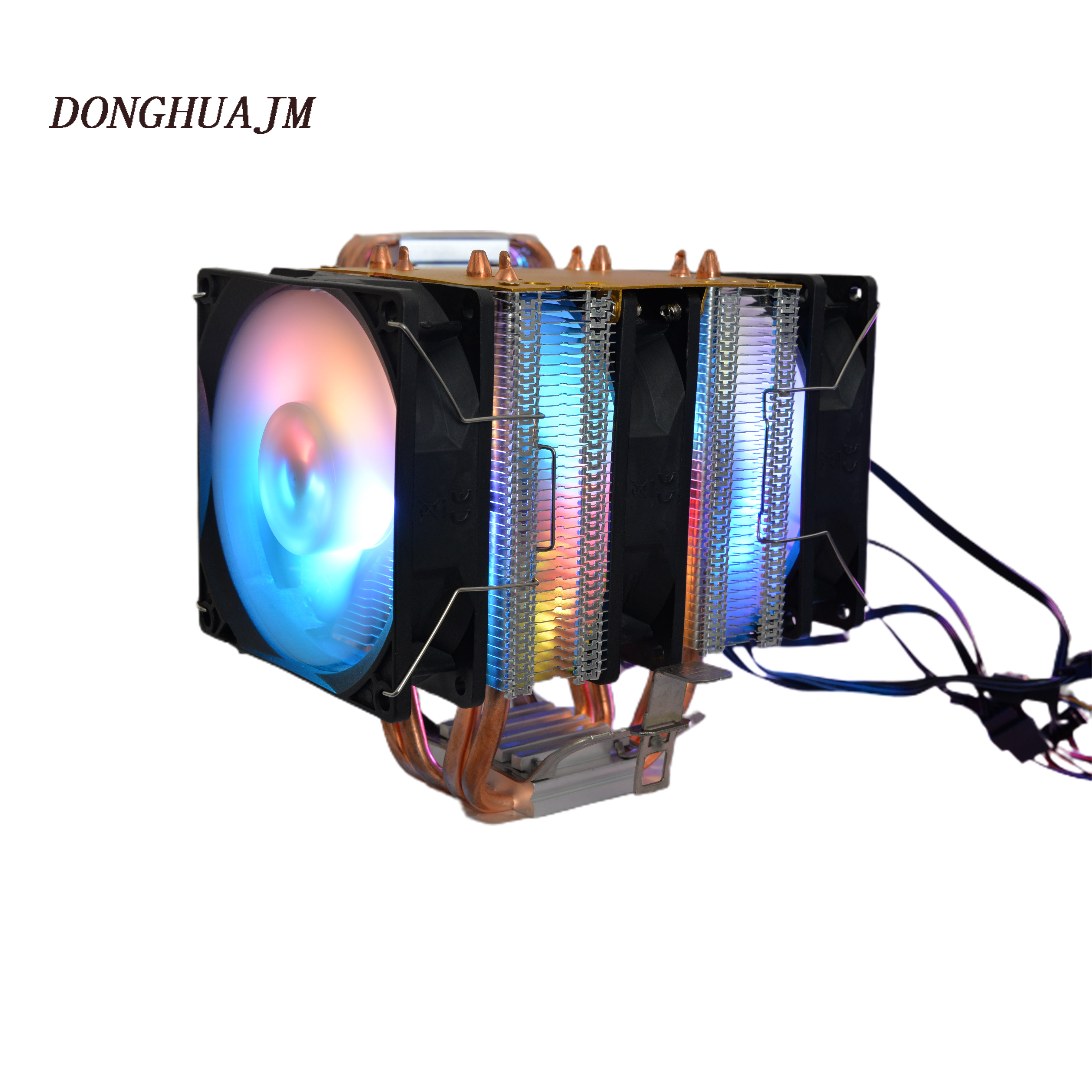 Заводской алюминиевый вентилятор-радиатор для процессора Core i3/i5/Celeron/Gallop/Xeon, 12 В постоянного тока, Rgb