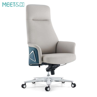 Chaise de bureau de direction confortable au design moderne, dossier haut, support lombaire ergonomique, en cuir PU, pivotante et réglable – Vente en gros