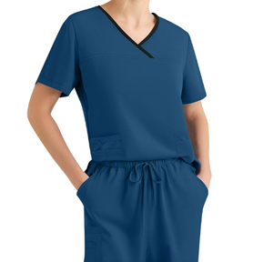 Traje médico Unisex lavable ropa de trabajo elástica para atención médica <span class=keywords><strong>Hospital</strong></span> clínica y salón de belleza - Product Image 6