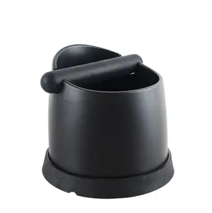WG-CB060 Large Double-Layer Slag Bucket Coffee Tamper Knock Box Deep Bent Design Manual Coffee Grinder Coffee Accessories