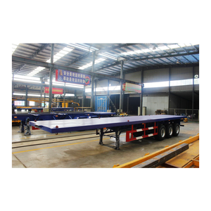 Semirremolque <span class=keywords><strong>de</strong></span> Plataforma Plana <span class=keywords><strong>de</strong></span> 3 y 4 Ejes, 40T 60T, Semirremolque <span class=keywords><strong>Portacontenedores</strong></span> <span class=keywords><strong>de</strong></span> 28 Toneladas, Remolque <span class=keywords><strong>de</strong></span> Camión Usado para África - Product Image 4