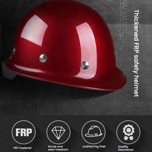 중국산 안전모, 건설 및 도로 작업 안전 보호용 도장 FRP 안전모 - Product Image 2