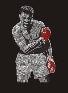 Bling Custom Letter Words Design Iron-On Rhinestone Transfer Hotfix Round Motif Rhinestones para la decoración <span class=keywords><strong>de</strong></span> prendas <span class=keywords><strong>de</strong></span> vestir y bolsos - Product Image 5