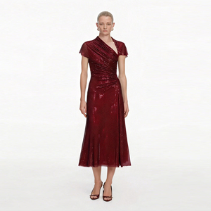 女式时尚水晶连衣裙 |   高度装饰的长款礼服，适合晚会、舞会和奢华活动 - Product Image 1