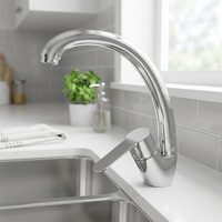 Robinet de cuisine moderne en laiton à poignée unique chaud/froid avec cartouche céramique pour usage hôtelier et lavage de légumes