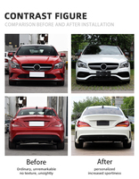Kit Carrosserie Chaud CLA 45 Classe pour Mercedes-Benz W117 Facelift CLA45 Complet Pare-chocs Avant Arrière Jupes Latérales Calandre Carrosserie 2013 à 2019